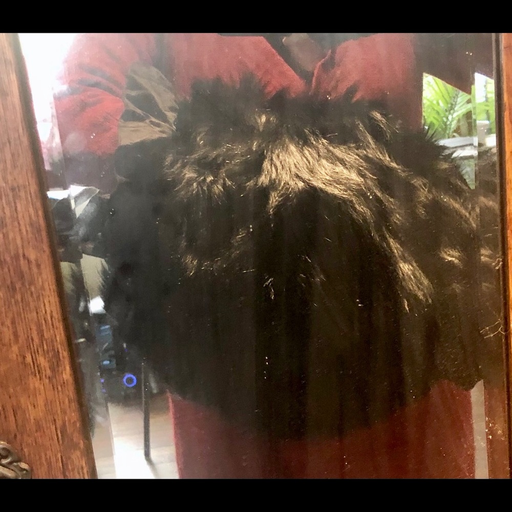 Authentic Black Long Fur Muff - image 7